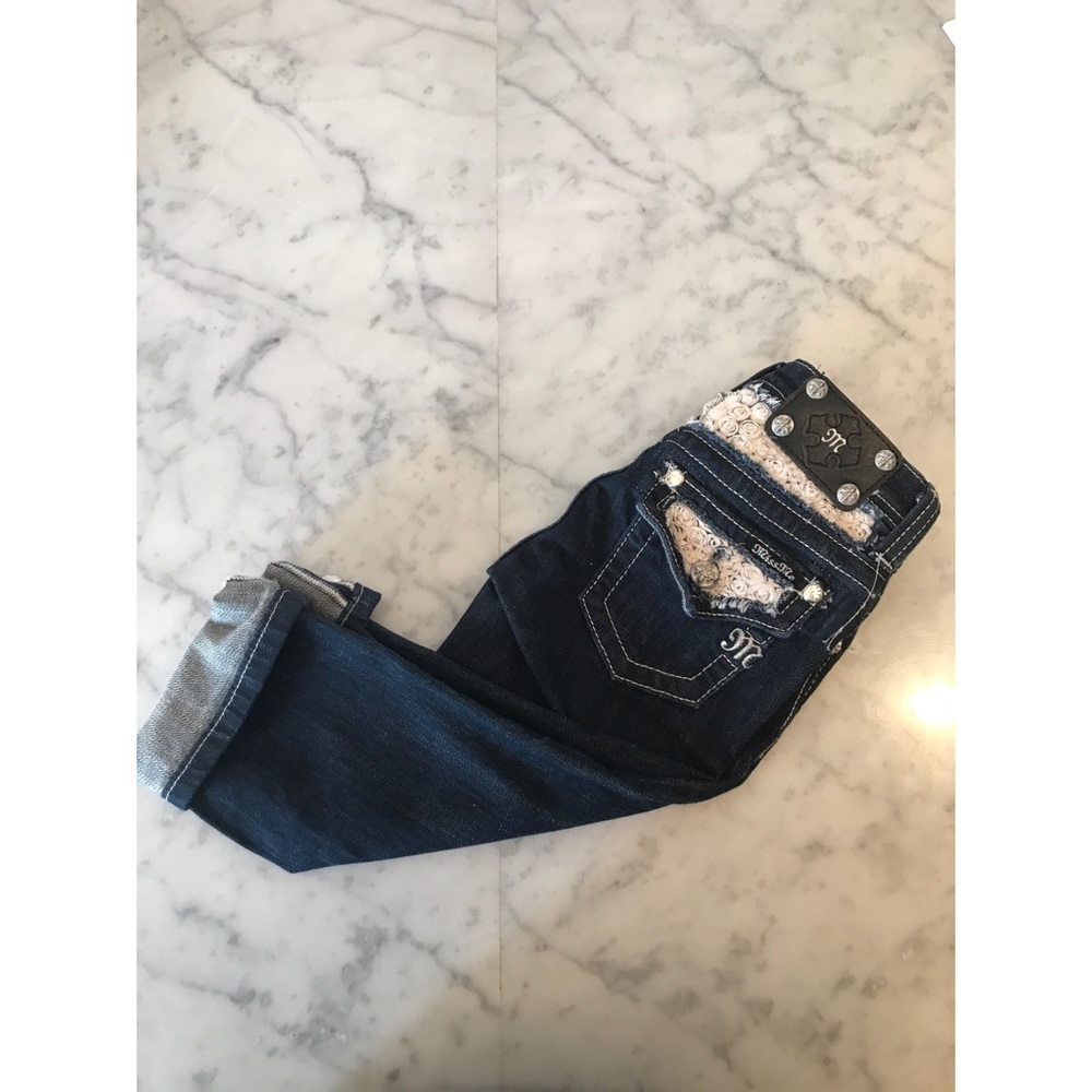 Miss Me KIDS  Capri Jeans Rosettes